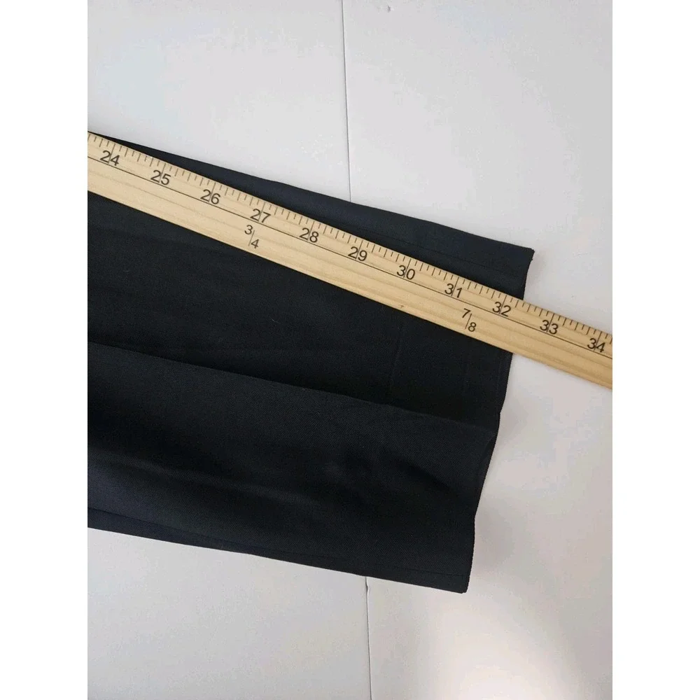 Suitsupply Men's Vitale Barberis Canonico Straight Leg Wool Trousers Black 34x32
